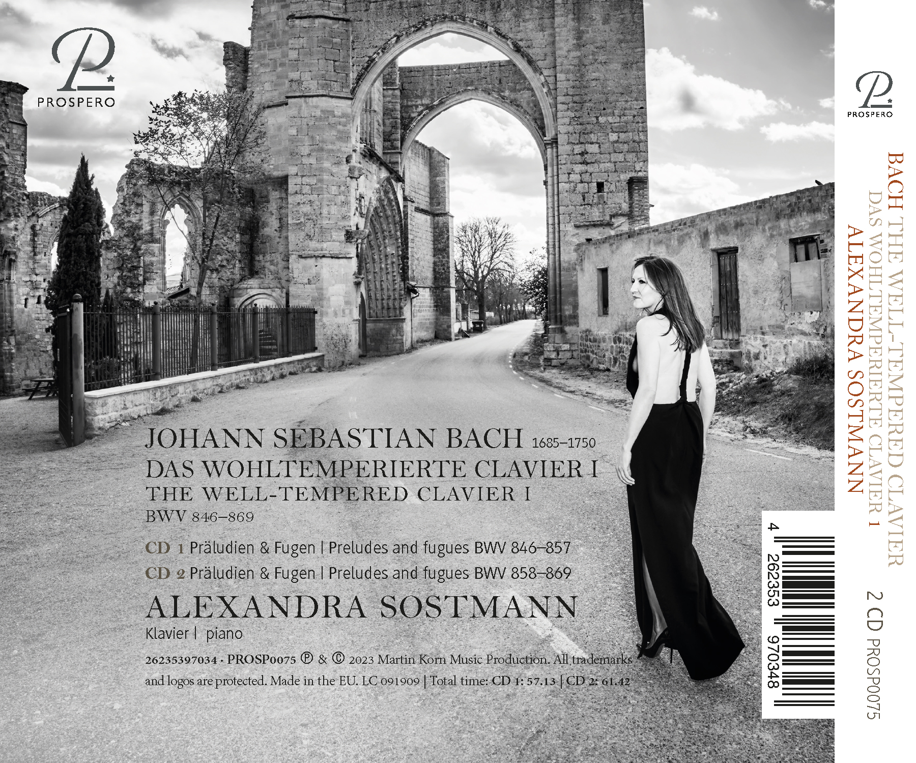 Alexandra Sostmann: The well tempered Clavier, Vol. I - Digipack Back