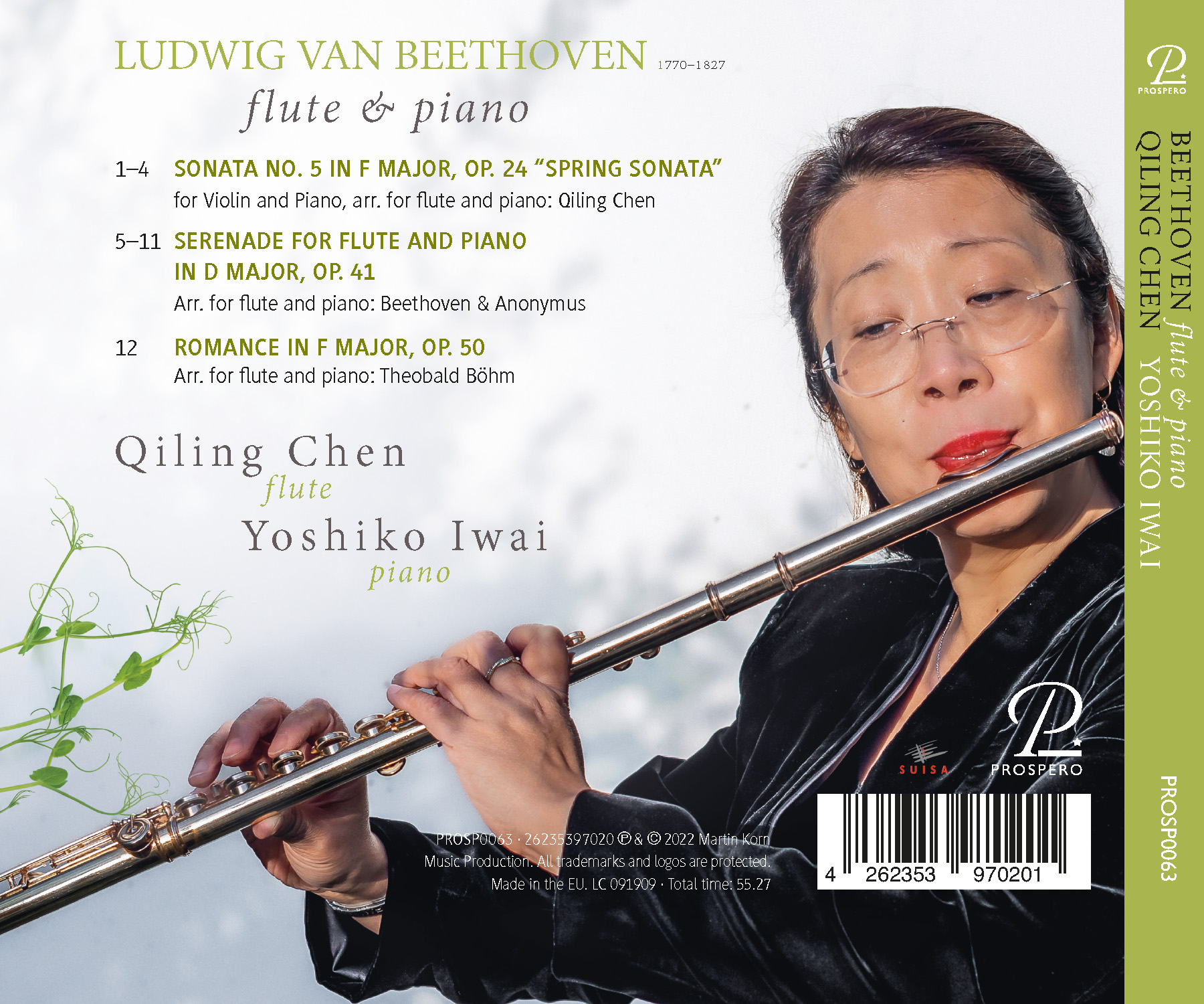 Beethoven for Flute and Piano - Back Cover